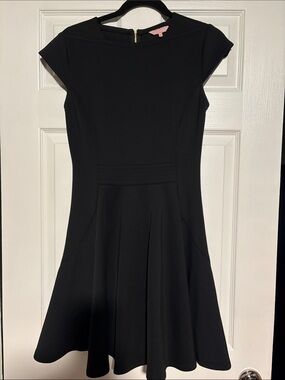 Ted Baker Black Fit & Flare Dress Size 2